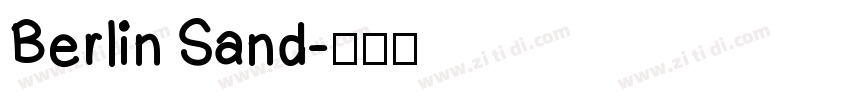 Berlin Sand字体转换